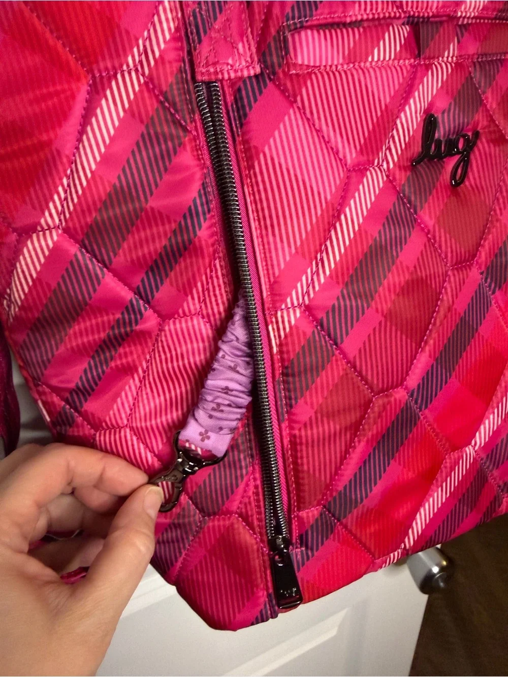 lug berry Plaid Quilted Tote Bag NWOT